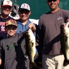 Family fun, Jason, Atlin and Zane Hall with Jamie Coker