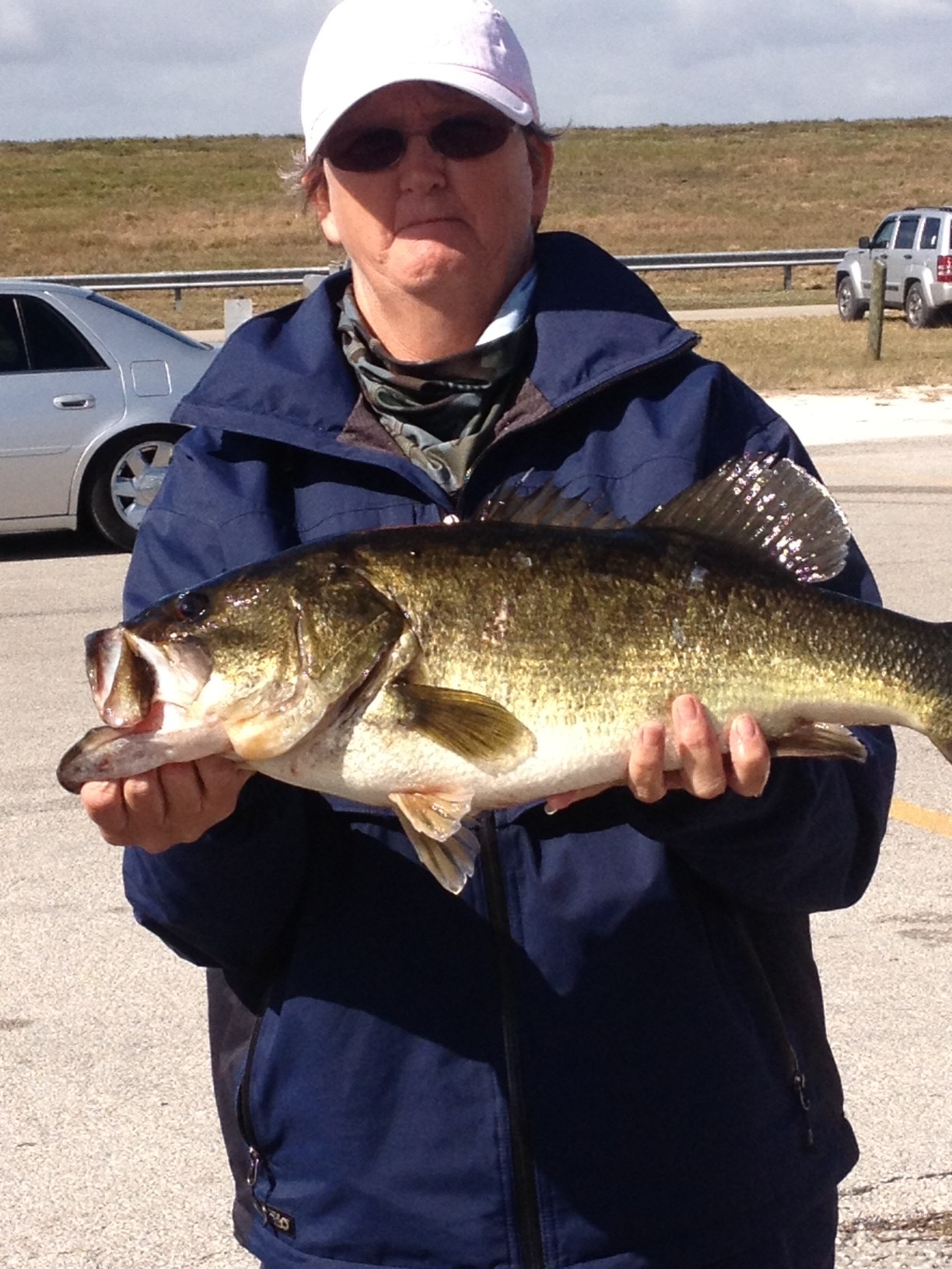 Big Bass on Lake Okeechobee - Lake Okeechobee Bass Fishing Guides