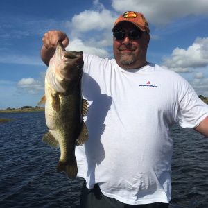 John with a Largemouth Bass on 12/26/16